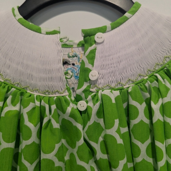 Hand Smocked Tinkerbell Dress - Picture 6 of 7